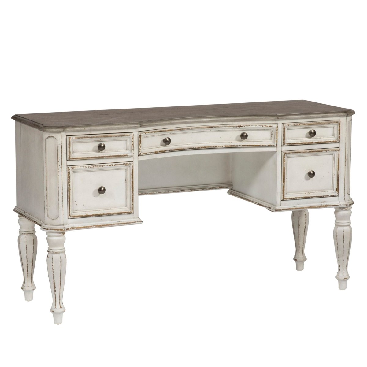 Magnolia Manor - Vanity Desk - White Vanity Desks by Liberty Furniture - Walls Furniture & Mattress