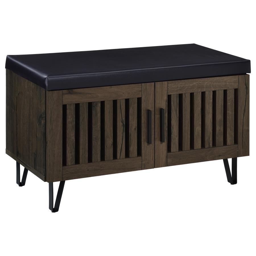 Brixton - 2 - Door Padded Entryway Shoe Storage Bench Storage Benches by Coaster Fine Furniture - Walls Furniture & Mattress