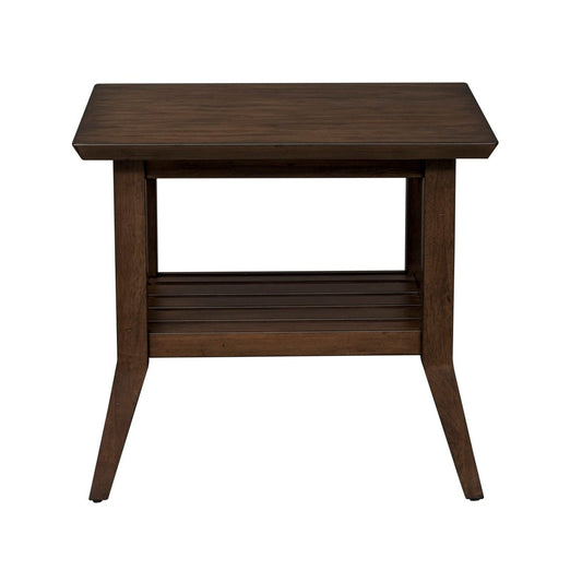 Ventura Blvd - Rectangular End Table - Dark Brown End Tables by Liberty Furniture - Walls Furniture & Mattress