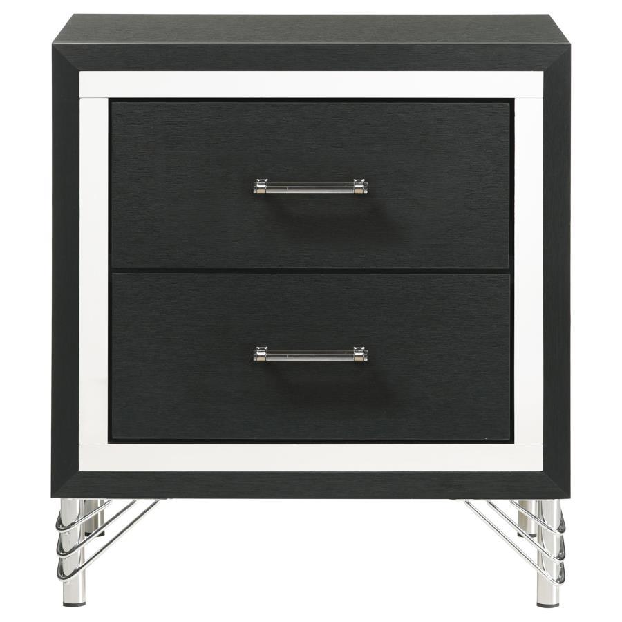 Lucia - 2 - Drawer Nightstand - White Accent Nightstands by Coaster Fine Furniture - Walls Furniture & Mattress