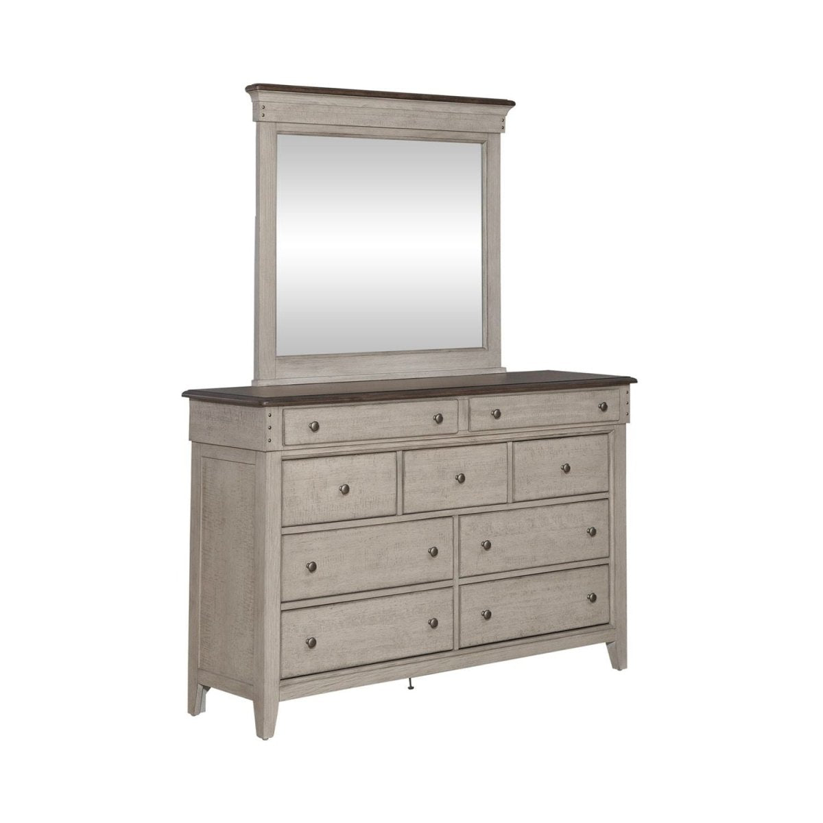 Ivy Hollow - Dresser & Mirror - White Dresser & Mirror by Liberty Furniture - Walls Furniture & Mattress