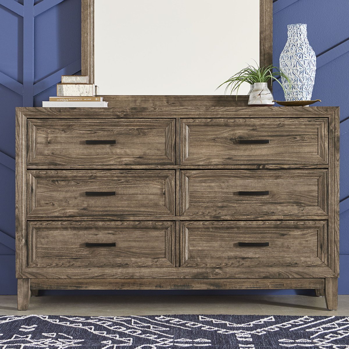 Ridgecrest - 6 Drawer Dresser - Light Brown Dressers by Liberty Furniture - Walls Furniture & Mattress