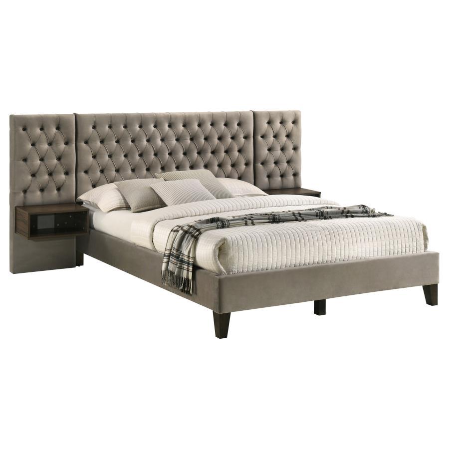 Marley - Upholstered Wall Panel Bed Wall Panel Beds by Coaster Fine Furniture - Walls Furniture & Mattress