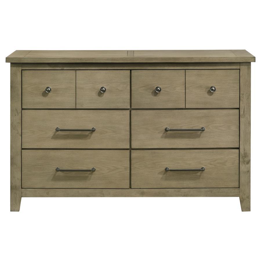 Hazlewood - 6 - Drawer Bedroom Dresser Cabinet - Vineyard Oak Dressers by Coaster Fine Furniture - Walls Furniture & Mattress