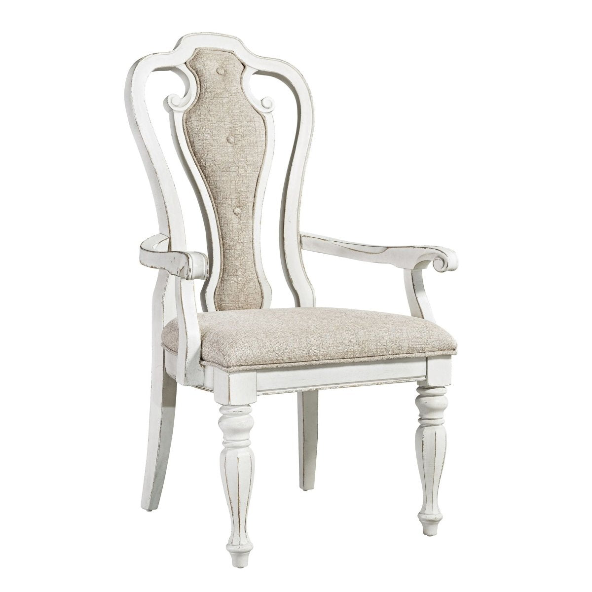 Magnolia Manor - Splat Back Upholstered Chair Arm Chairs by Liberty Furniture - Walls Furniture & Mattress
