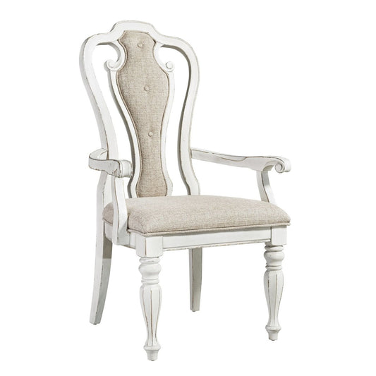 Magnolia Manor - Splat Back Upholstered Chair Arm Chairs by Liberty Furniture - Walls Furniture & Mattress