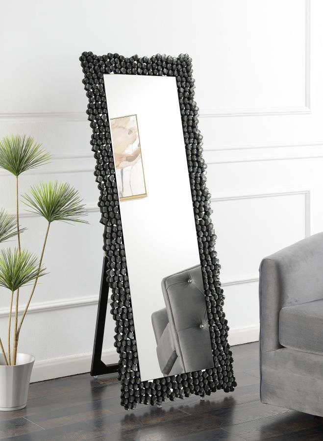 Mckay - Acrylic Frame Standing Mirror - Smokey Gray Floor Mirrors by CoasterEveryday - Walls Furniture & Mattress