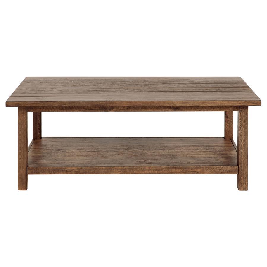 Payne - Wood Coffee Table with Shelf Coffee Tables by Coaster Fine Furniture - Walls Furniture & Mattress