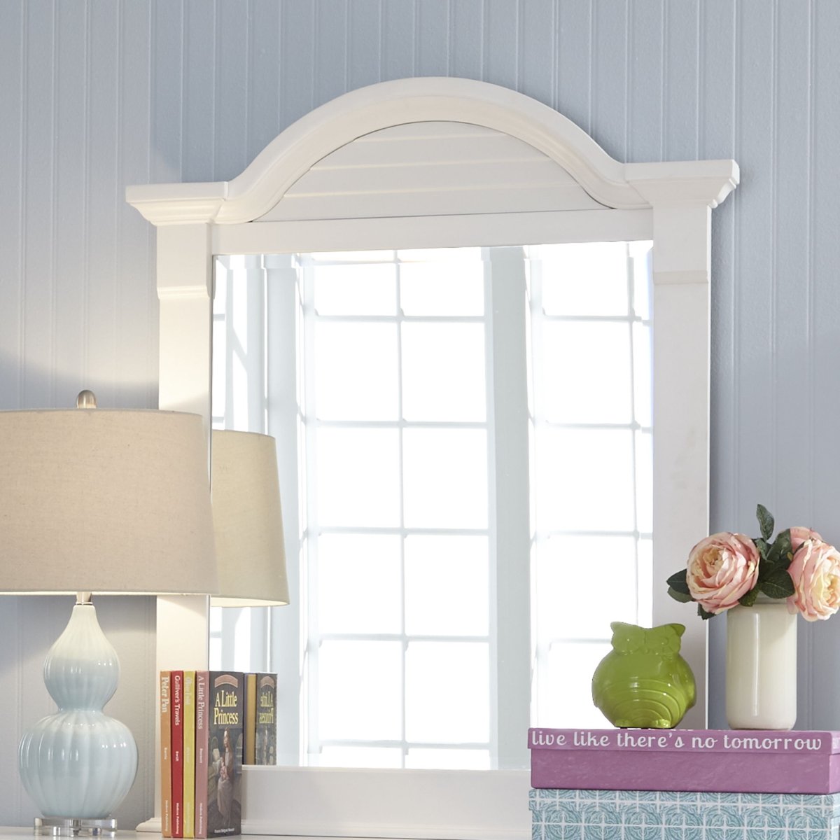 Summer House - Small Mirror - White Bedroom Mirrors by Liberty Furniture - Walls Furniture & Mattress