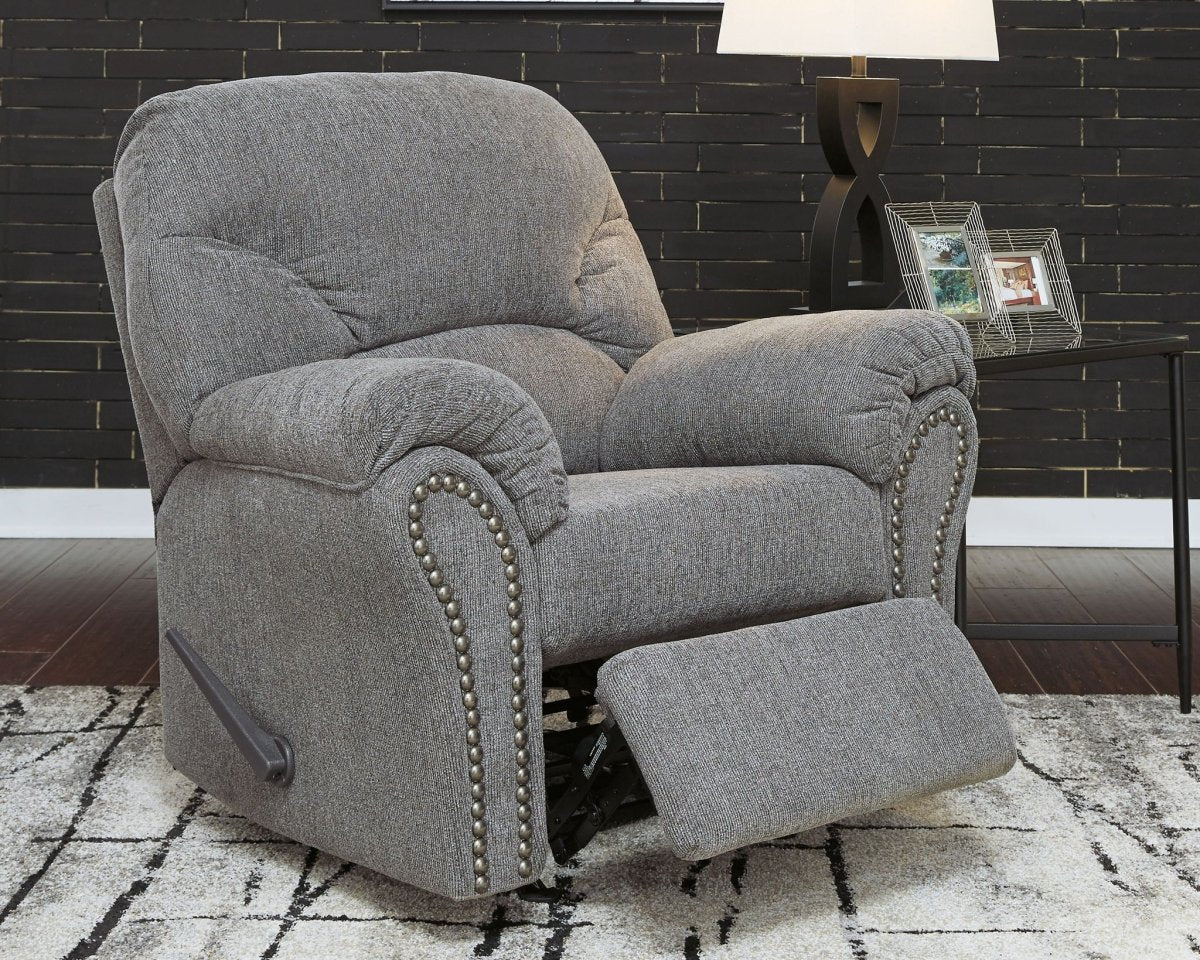 Allmaxx - Rocker Recliner - Pewter Rocker Chairs by Benchcraft® - Walls Furniture & Mattress