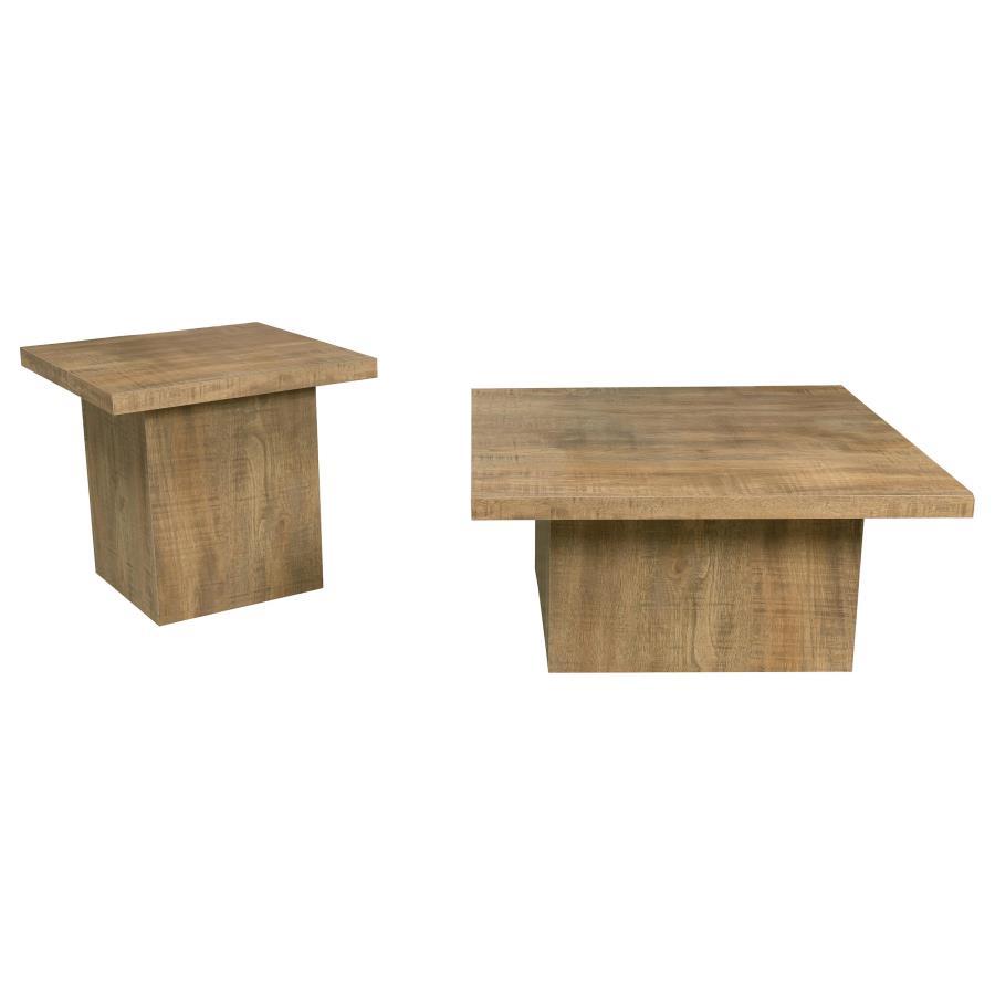 Devar - Square Coffee Table Set Table Sets by Coaster Fine Furniture - Walls Furniture & Mattress