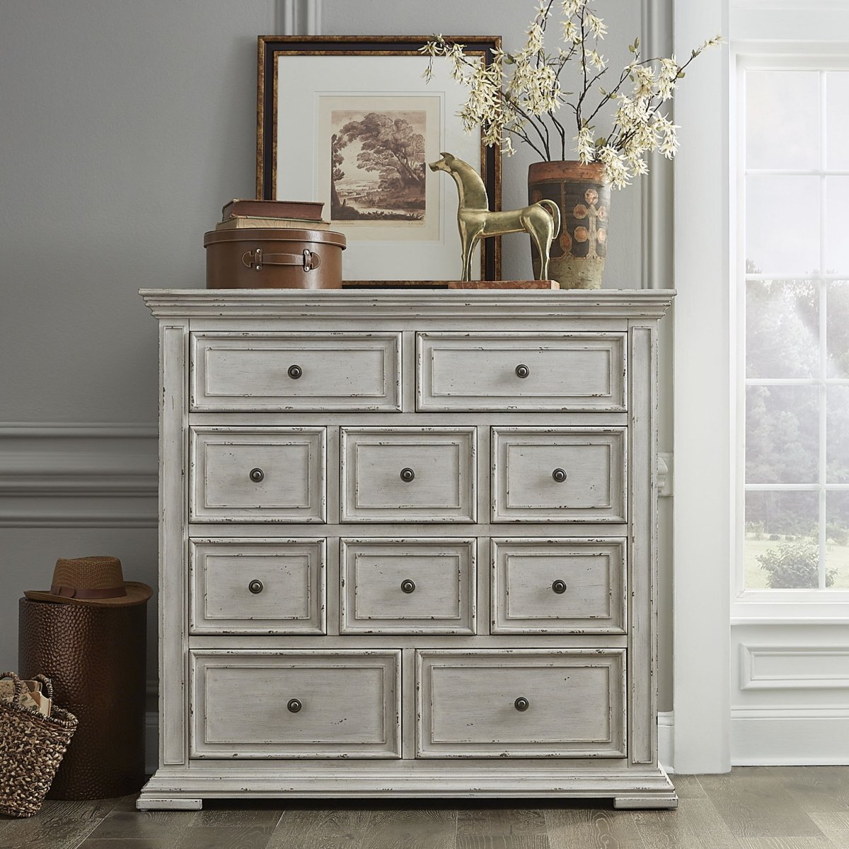 Big Valley - 10 Drawer Chesser Dressers by Liberty Furniture - Walls Furniture & Mattress