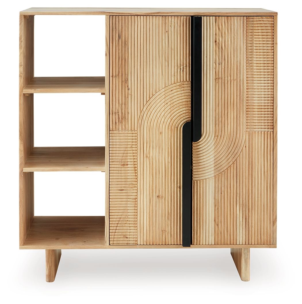Kierwell - Accent Cabinet - Natural Accent Cabinets by Signature Design by Ashley® - Walls Furniture & Mattress