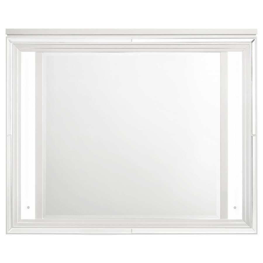 Marmore - LED Dresser Mirror - White Bedroom Mirrors by Coaster Fine Furniture - Walls Furniture & Mattress