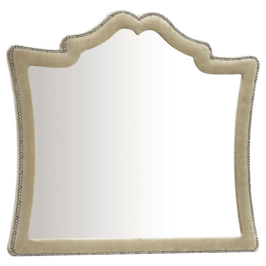 Antonella - Upholstered Dresser Mirror Bedroom Mirrors by CoasterElevations - Walls Furniture & Mattress