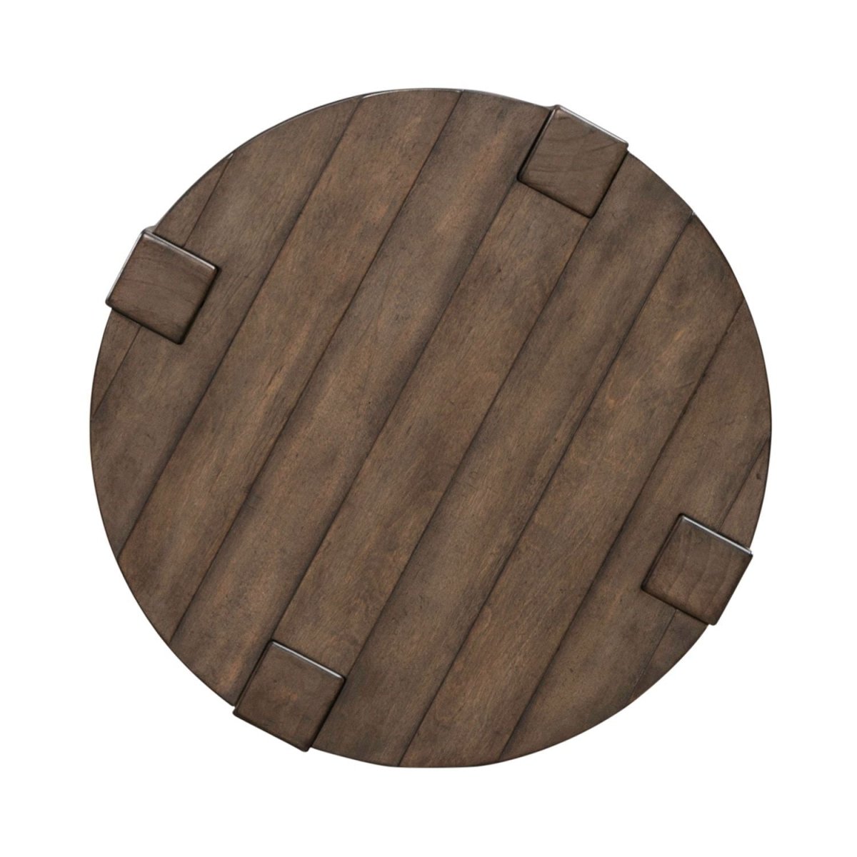 Broadmore - Round Chairside Table - Brown Chair Side Tables by Liberty Furniture - Walls Furniture & Mattress