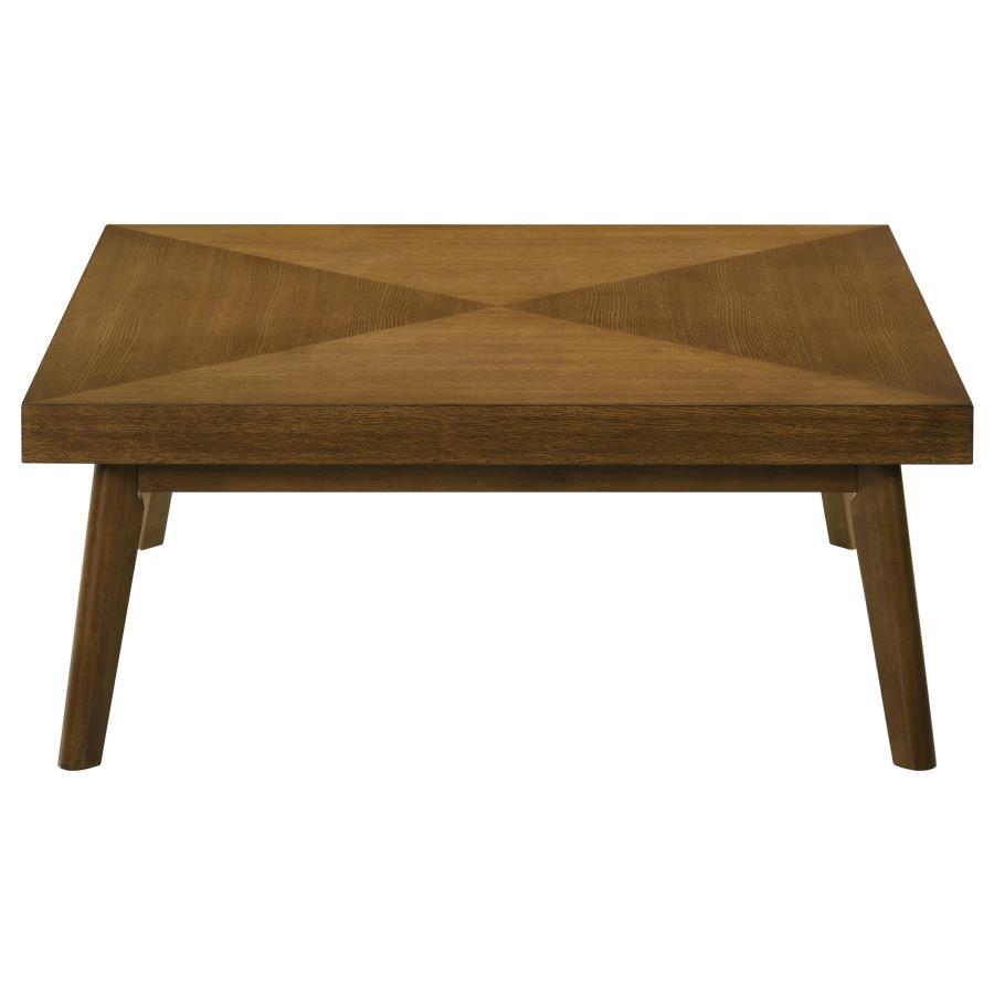 Westerly - Square Wood Coffee Table - Walnut Brown Coffee Tables by Coaster Fine Furniture - Walls Furniture & Mattress