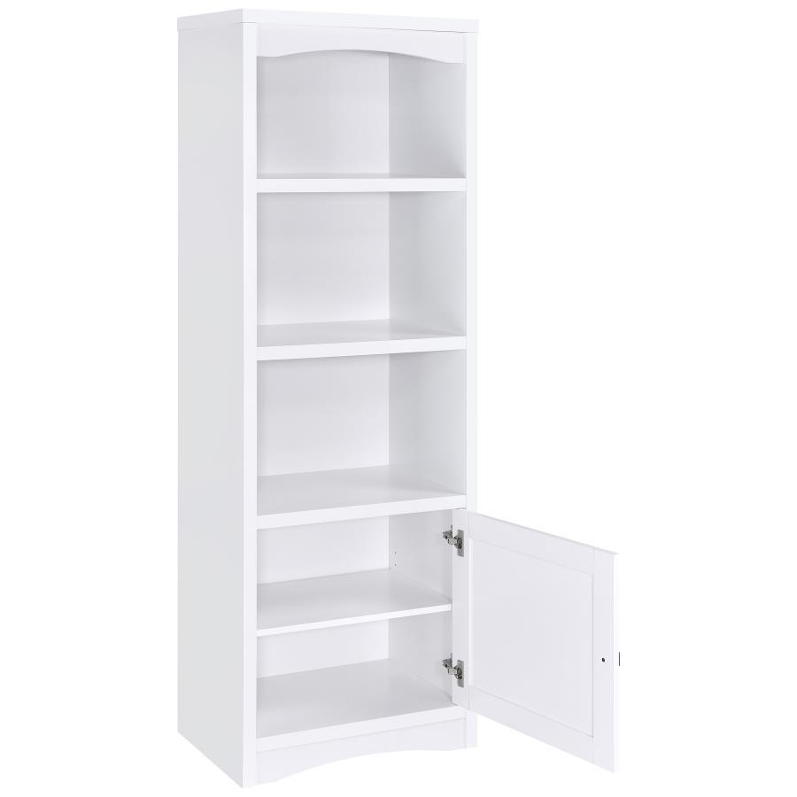 Laughlin - 3 Shelf Engineered Wood Media Tower Standard Bookcases by CoasterEveryday - Walls Furniture & Mattress