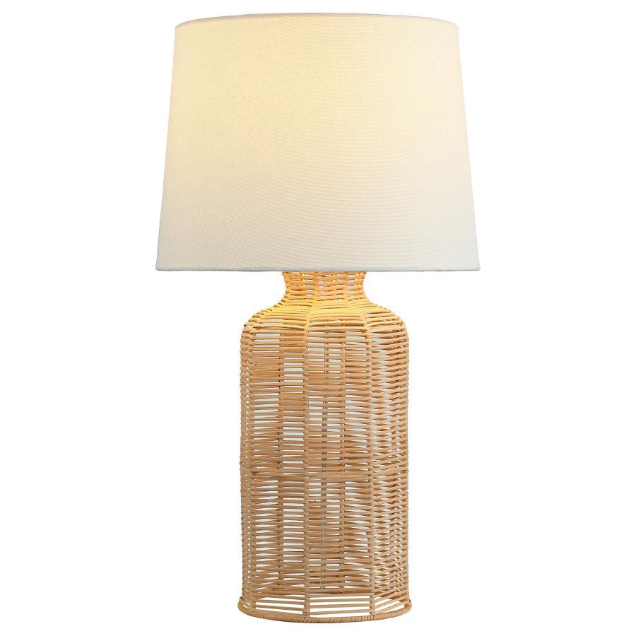 Nairobi - Empire Shade Handwoven Rattan Table Lamp - Natural Table Lamps by Coaster Fine Furniture - Walls Furniture & Mattress