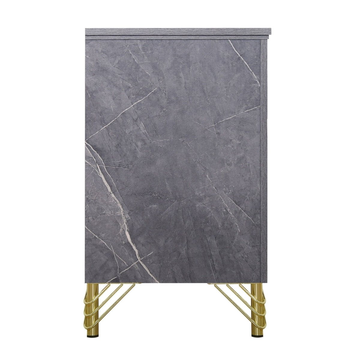 Symmetry - 2 Drawer Nightstand - Charcoal Accent Nightstands by New Classic - Walls Furniture & Mattress