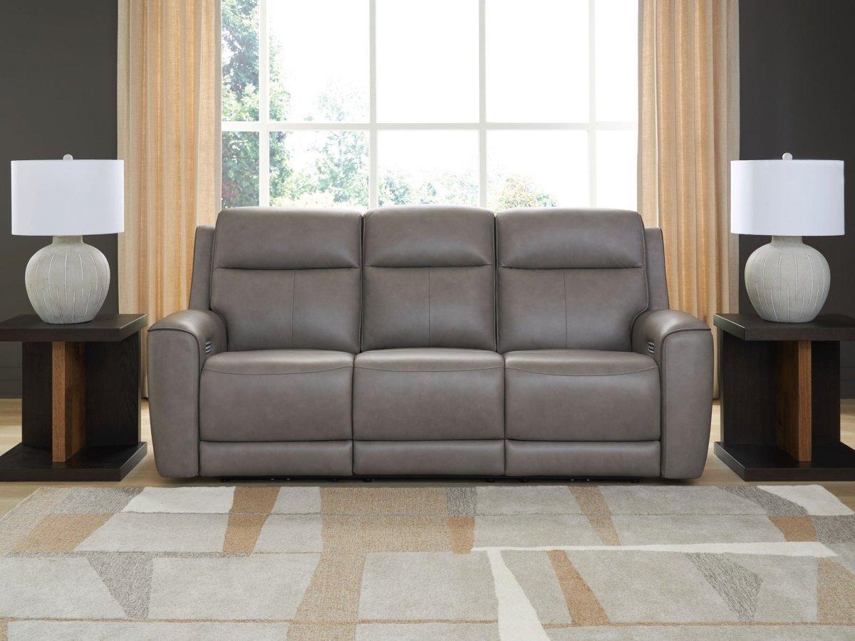 5Z - Comfort - Relaxation - Power Reclining Sofa With Adj Headrest Reclining Sofas by Signature Design by Ashley® - Walls Furniture & Mattress