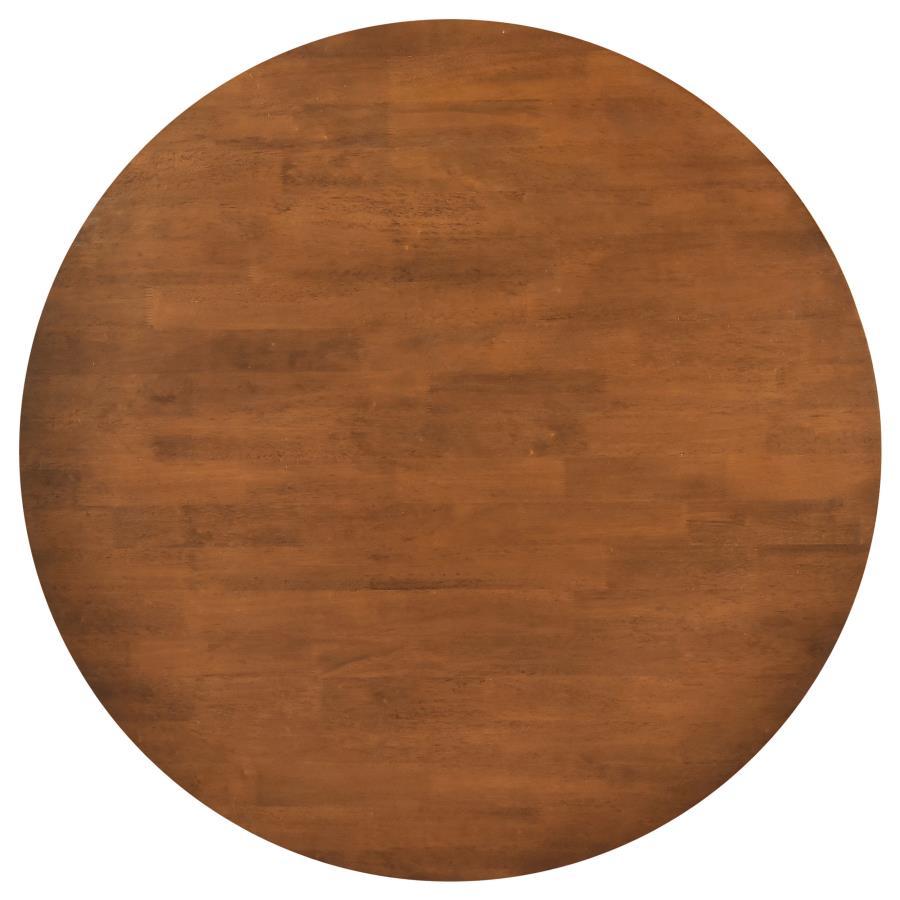 Dinah - Round Solid Wood Dining Table - Walnut Dining Tables by CoasterEveryday - Walls Furniture & Mattress