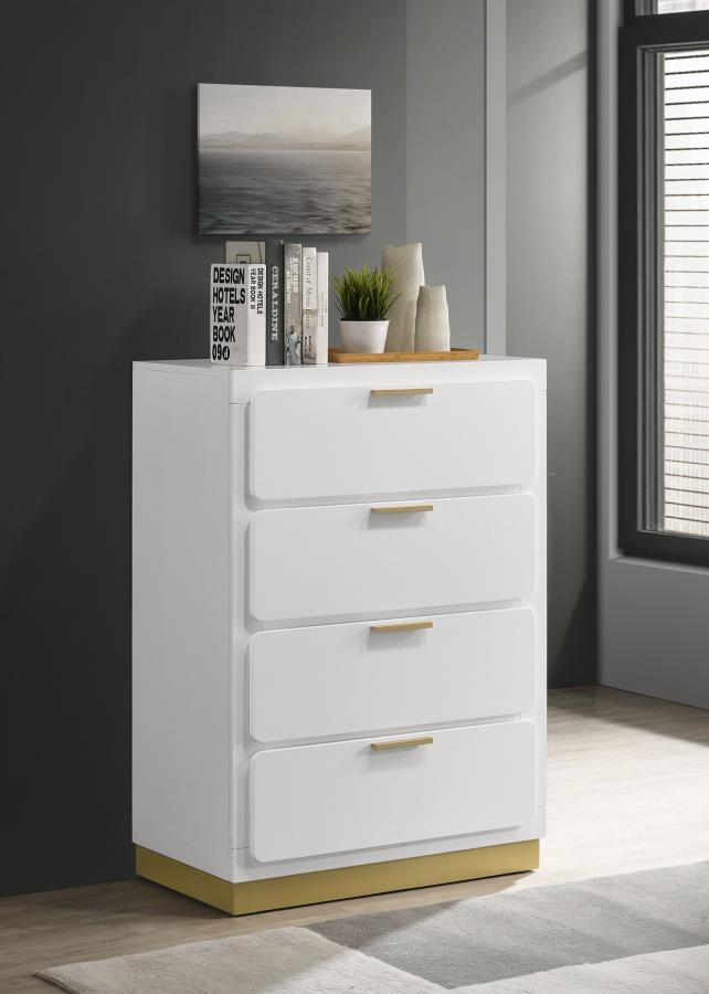 Caraway - 4 - Drawer Bedroom Chest Accent Chests by Coaster Fine Furniture - Walls Furniture & Mattress