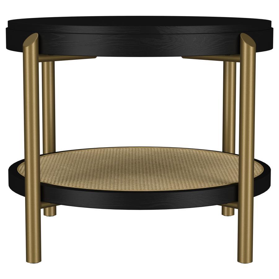 Arini - Round End Side Table With Storage Shelf End Tables by Coaster Fine Furniture - Walls Furniture & Mattress