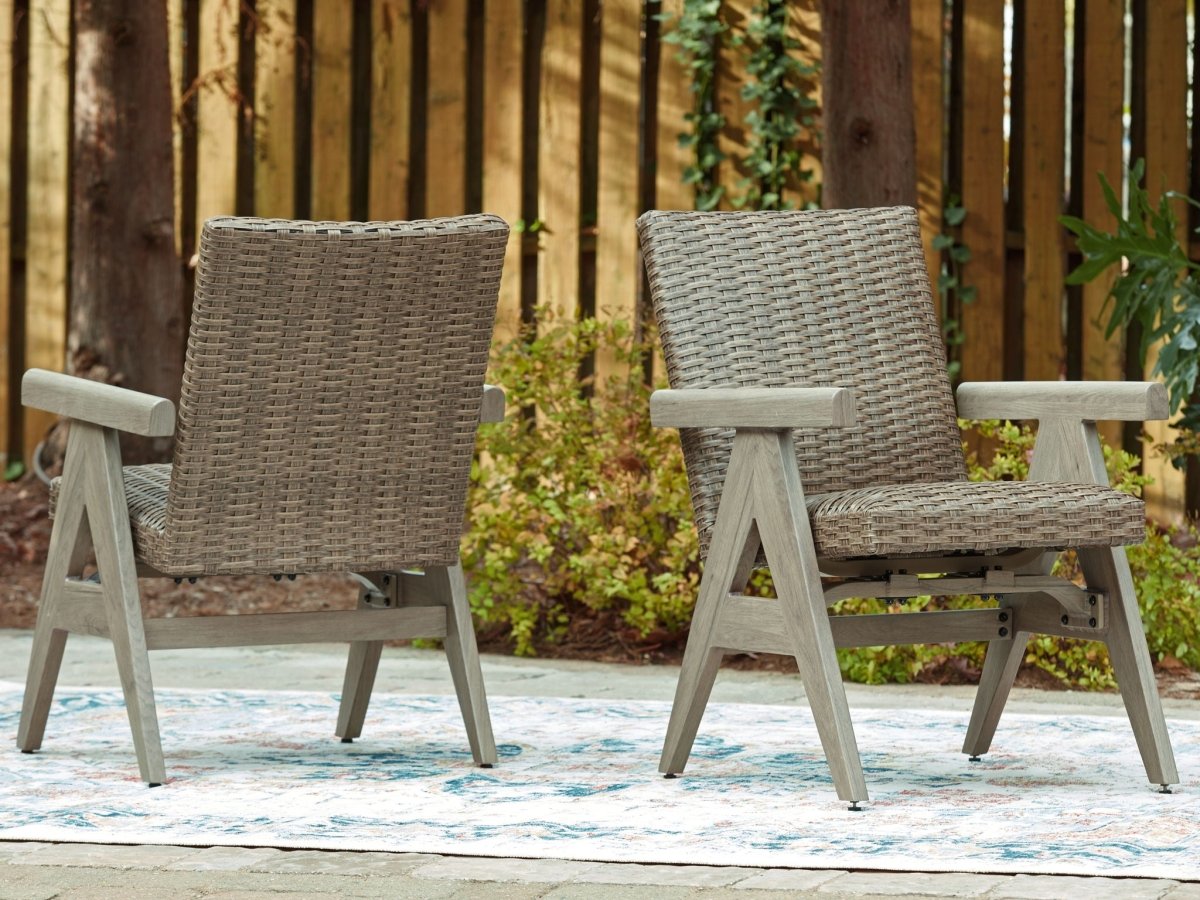 Cliff Trails - Rocking Arm Chair (Set of 2) - Beige Chair Sets by Signature Design by Ashley® - Walls Furniture & Mattress