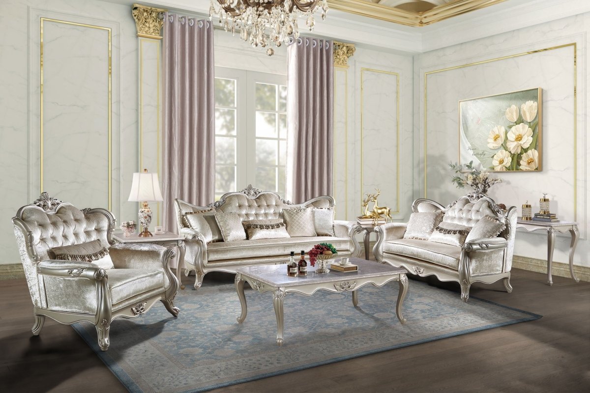 Monique - Sofa Set Stationary Sofas & Loveseats by New Classic - Walls Furniture & Mattress