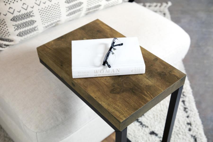 Beck - Engineered Wood C - Shape Sofa Side Table Side Tables by CoasterEveryday - Walls Furniture & Mattress