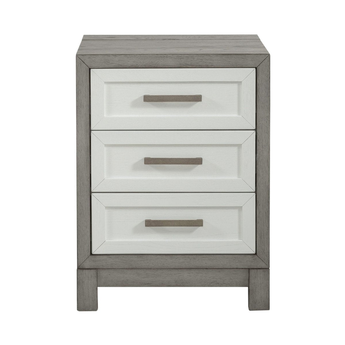 Palmetto Heights - 3 Drawer Chair Side Table - White Chair Side Tables by Liberty Furniture - Walls Furniture & Mattress