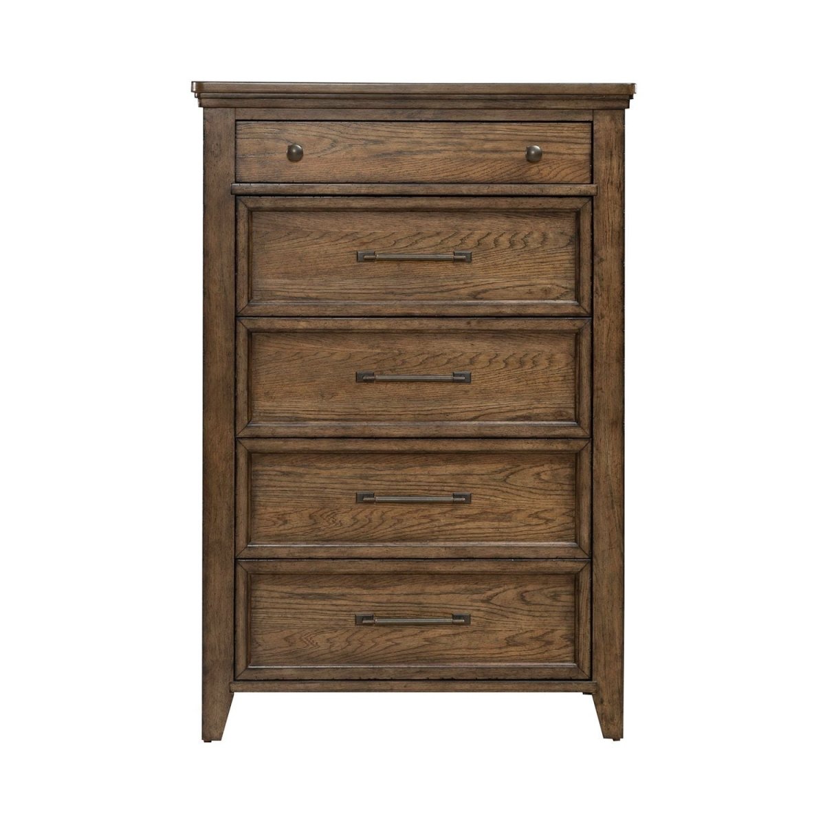 Carolina Park - 5 Drawer Chest - Brown Accent Chests by Liberty Furniture - Walls Furniture & Mattress