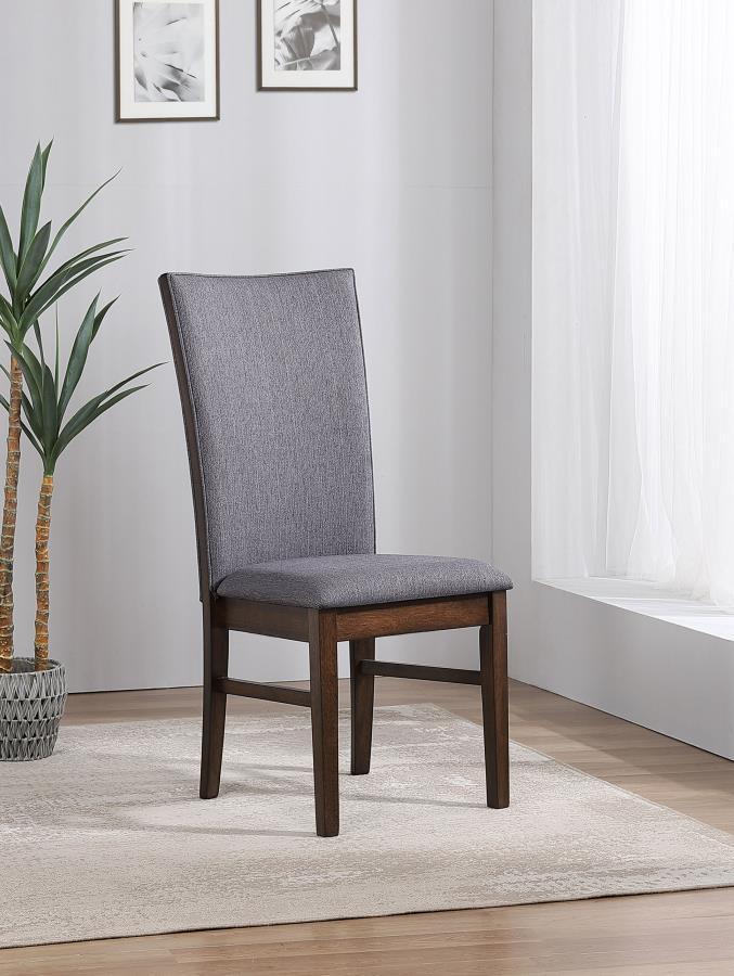 Sherwood - Upholstered Dining Side Chair (Set of 2) - Gray Chair Sets by Coaster Fine Furniture - Walls Furniture & Mattress