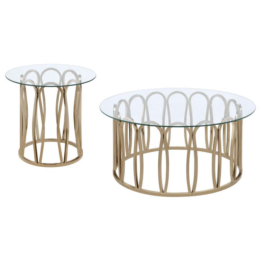 Monett - Coffee And End Table Set Table Sets by Coaster Fine Furniture - Walls Furniture & Mattress