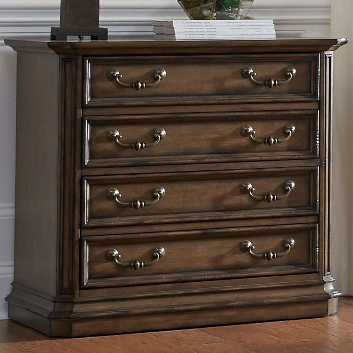 Amelia - Lateral File - Dark Brown Filing Cabinets by Liberty Furniture - Walls Furniture & Mattress