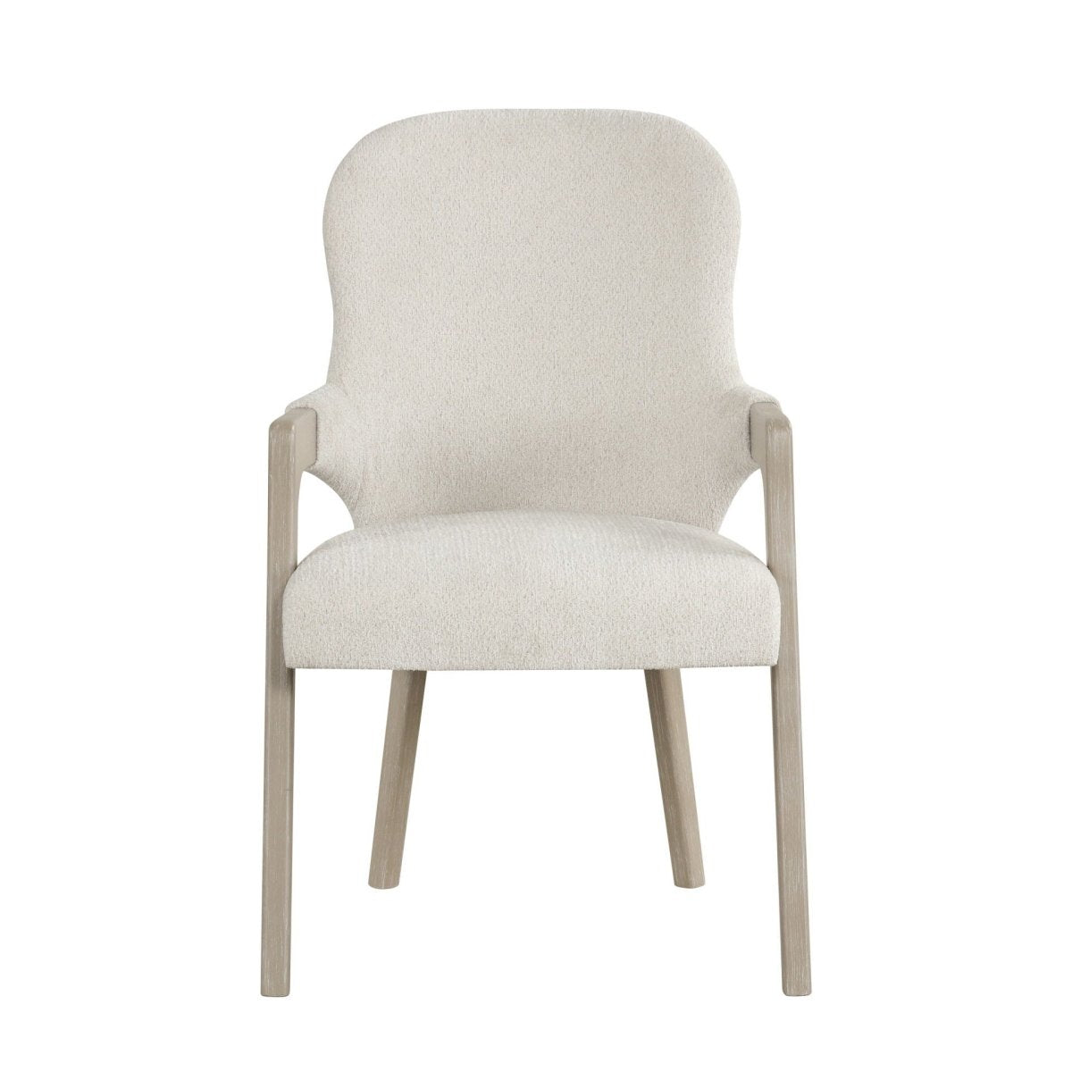 Gwendolyn - Upholstered Arm Chair (Set of 2) - Cerused Taupe Chair Sets by New Classic - Walls Furniture & Mattress