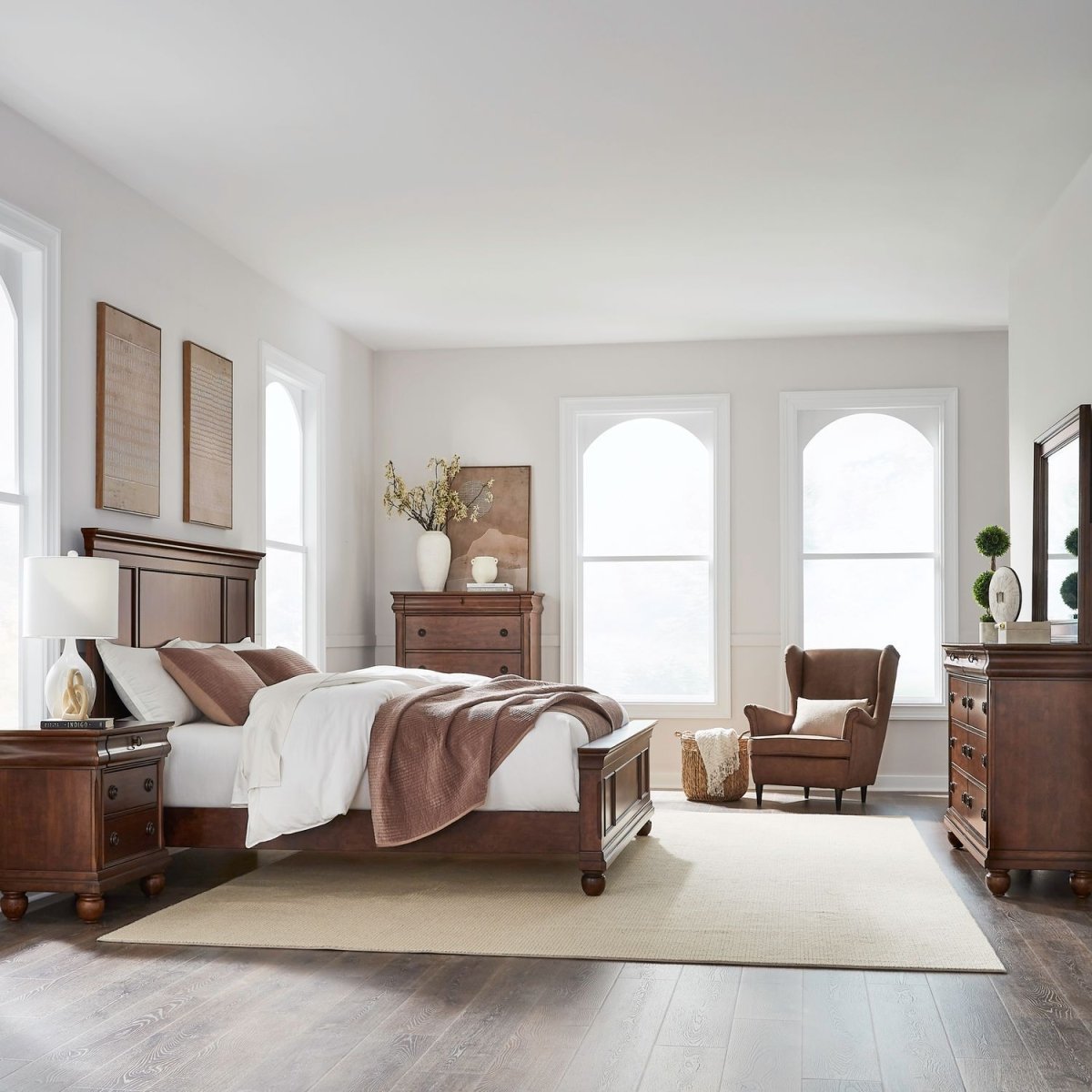 Rustic Traditions - Panel Bedroom Set 3 Piece Bedroom Sets by Liberty Furniture - Walls Furniture & Mattress