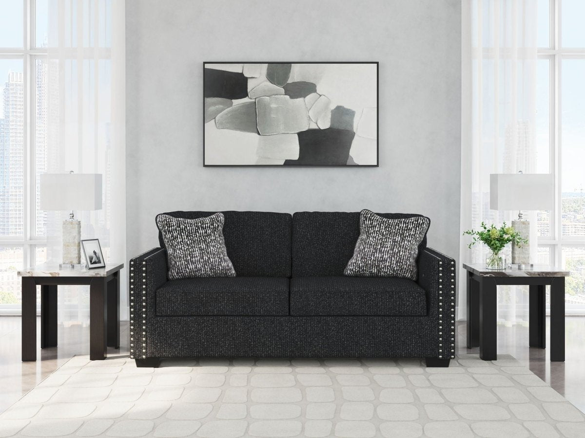 Jasmine Peaks - Sofa - Coal Stationary Sofas by Benchcraft® - Walls Furniture & Mattress