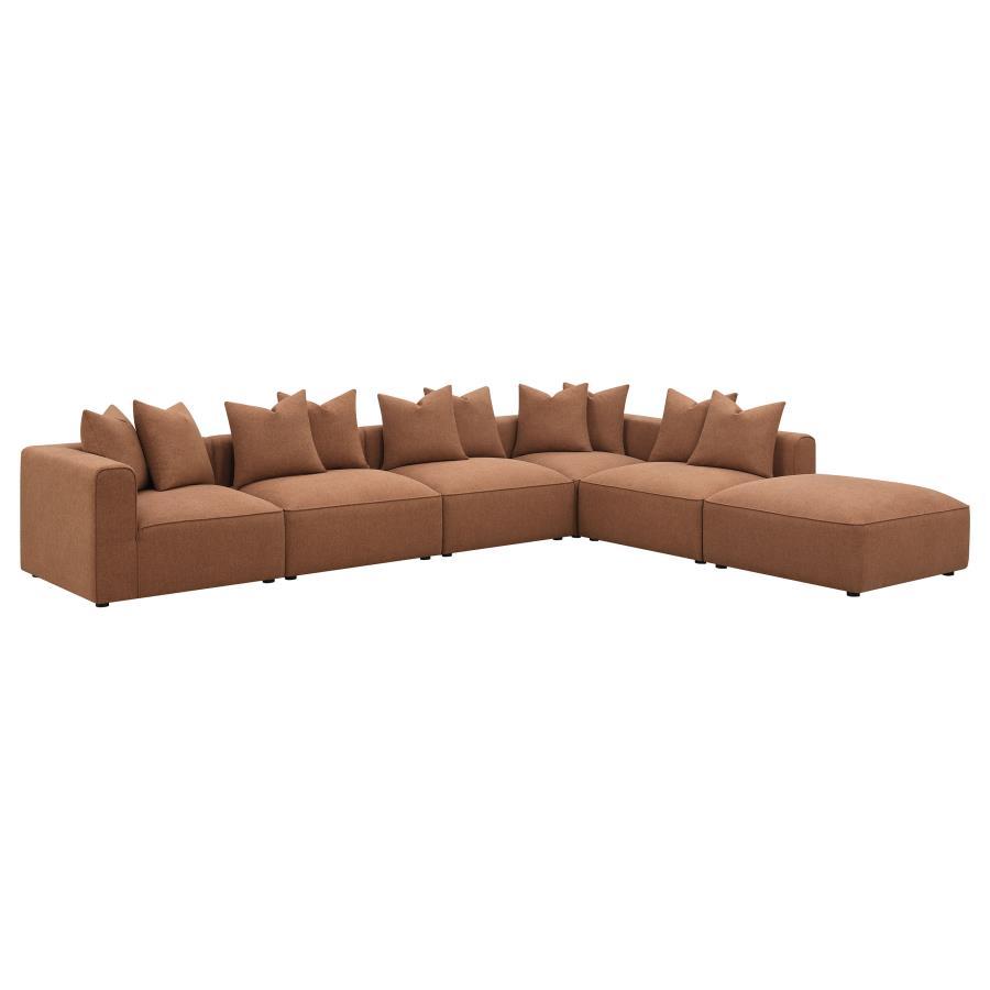 Jennifer - Upholstered Modular Sectional Stationary Sectionals by CoasterElevations - Walls Furniture & Mattress