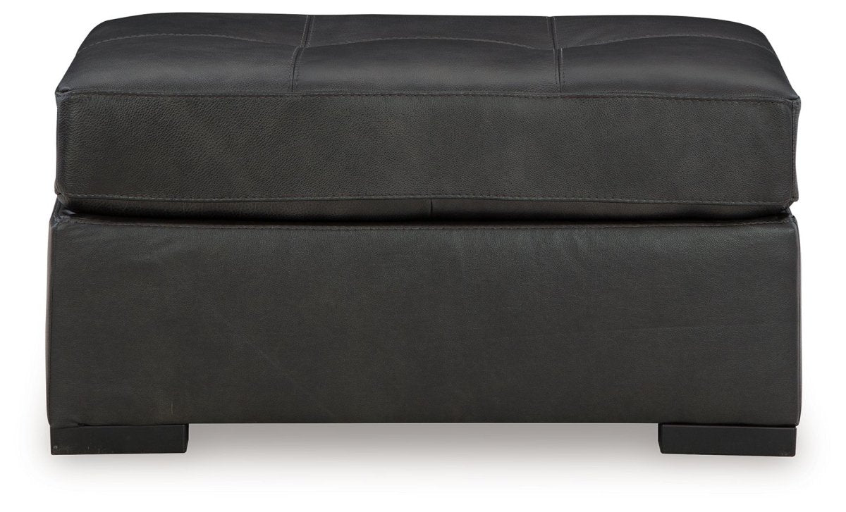 Brindley Pier - Oversized Accent Ottoman - Fog Accent Ottomans by Signature Design by Ashley® - Walls Furniture & Mattress