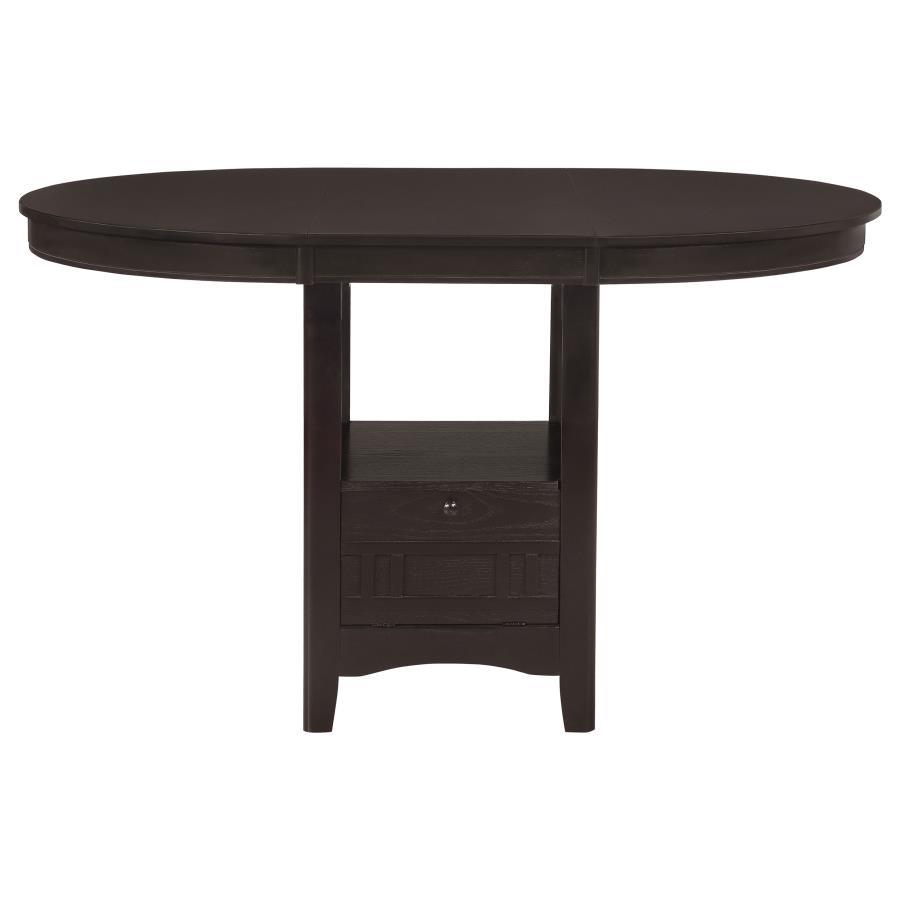 Lavon - Oval Extension Counter Dining Table - Espresso Counter Tables by CoasterEveryday - Walls Furniture & Mattress