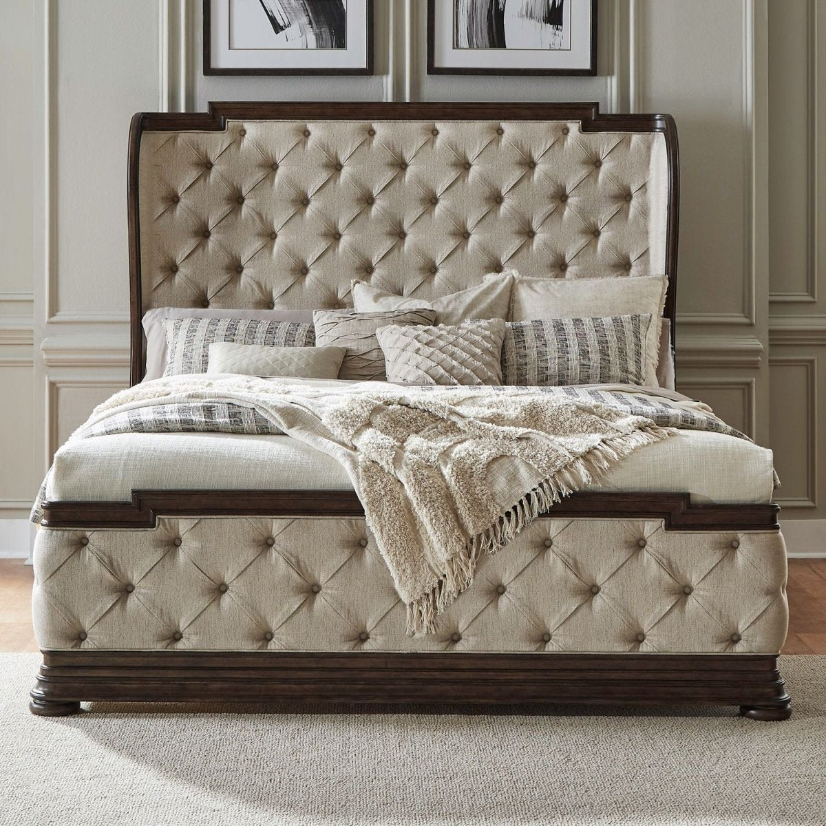 Provence Park - Shelter Bed Upholstered Beds by Liberty Furniture - Walls Furniture & Mattress