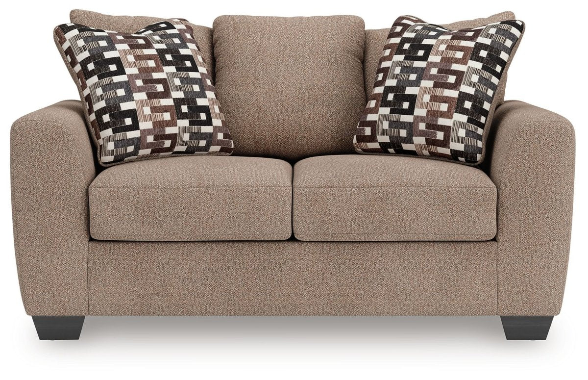 Triston - Peaks - Suede - Loveseat Stationary Loveseats by Benchcraft® - Walls Furniture & Mattress