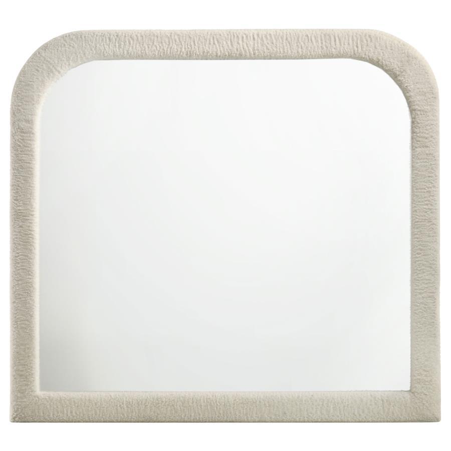 Sonya - Upholstered Bedroom Dresser Mirror - Ivory Bedroom Mirrors by Coaster Fine Furniture - Walls Furniture & Mattress