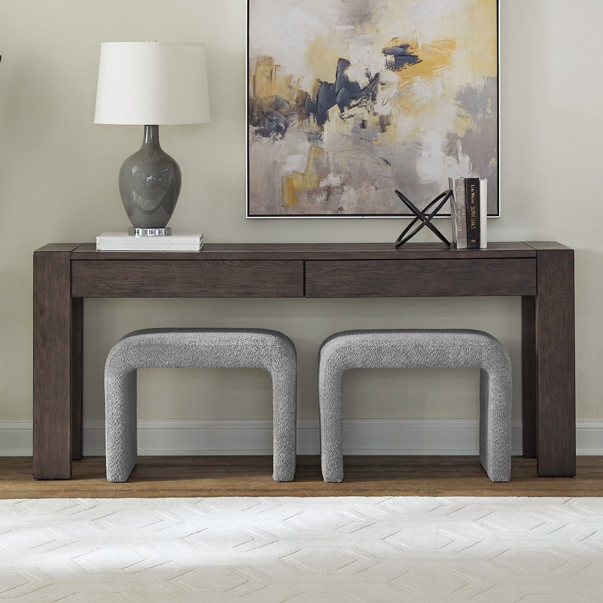 Cascade Falls - 3 Piece Set - Satin Espresso / Gray 3 Piece Living Room Sets by Liberty Furniture - Walls Furniture & Mattress