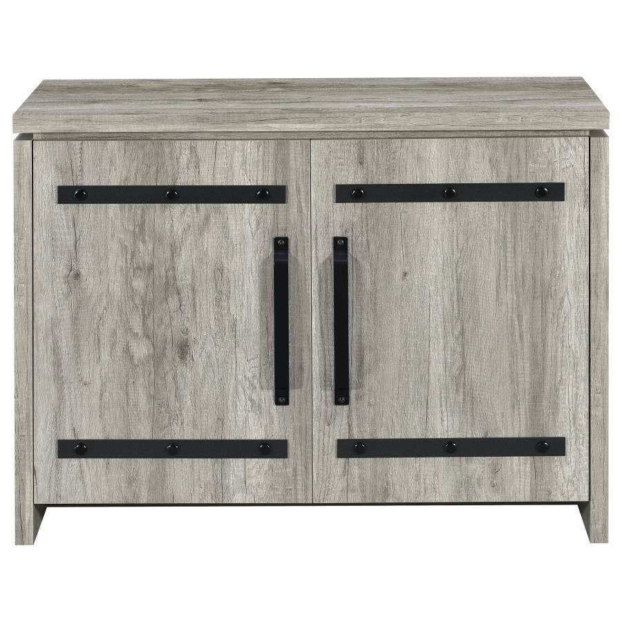 Enoch - 2 Door Engineered Wood Accent Cabinet - Gray Driftwood Accent Cabinets by CoasterEveryday - Walls Furniture & Mattress