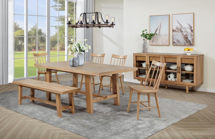 Middleton - Extension Leaf Dining Set 6 Piece Dining Room Sets by Coaster Fine Furniture - Walls Furniture & Mattress