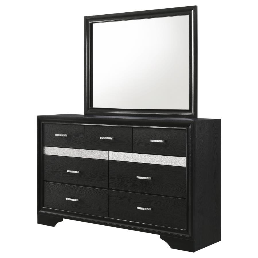 Miranda - 7 - drawer Dresser With Mirror Dresser & Mirror by CoasterEveryday - Walls Furniture & Mattress
