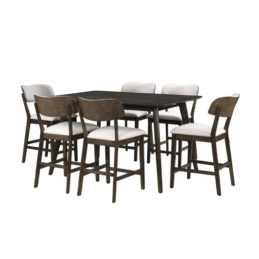 Rex - 60" Counter Height Table Set 5 Piece Dining Room Sets by New Classic - Walls Furniture & Mattress